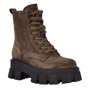 Marc Fisher | Suede Lace-Up Combat Boots, 11